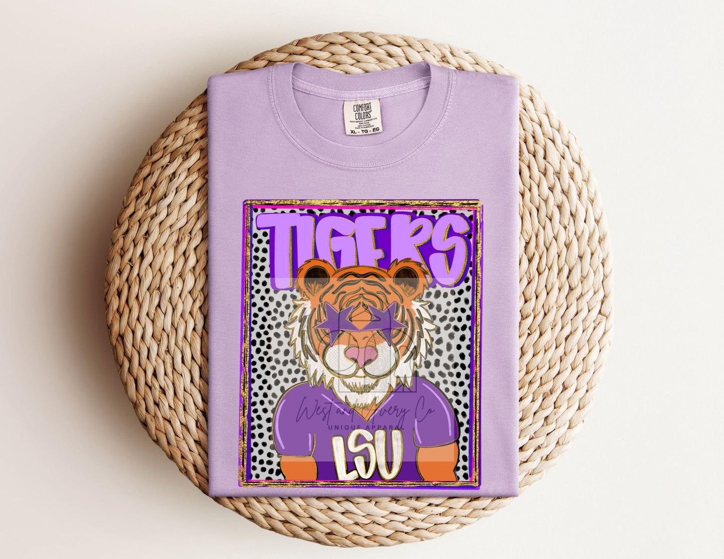 Preppy Tiger Mascot
