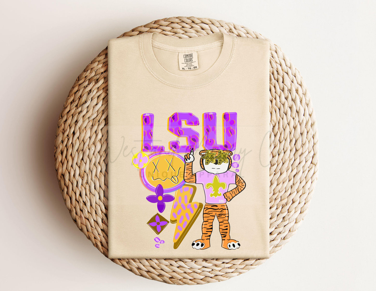 Preppy Tiger Mascot Collage