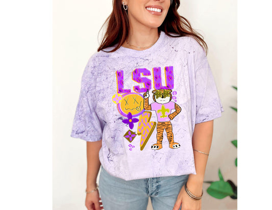 Preppy Tiger Mascot Collage