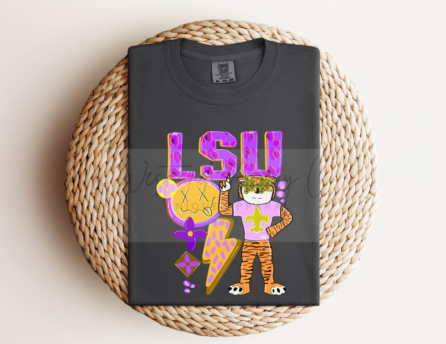 Preppy Tiger Mascot Collage