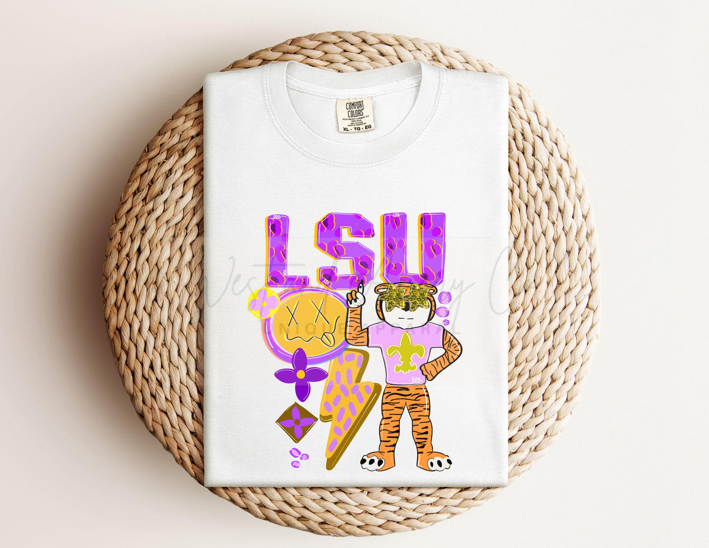 Preppy Tiger Mascot Collage