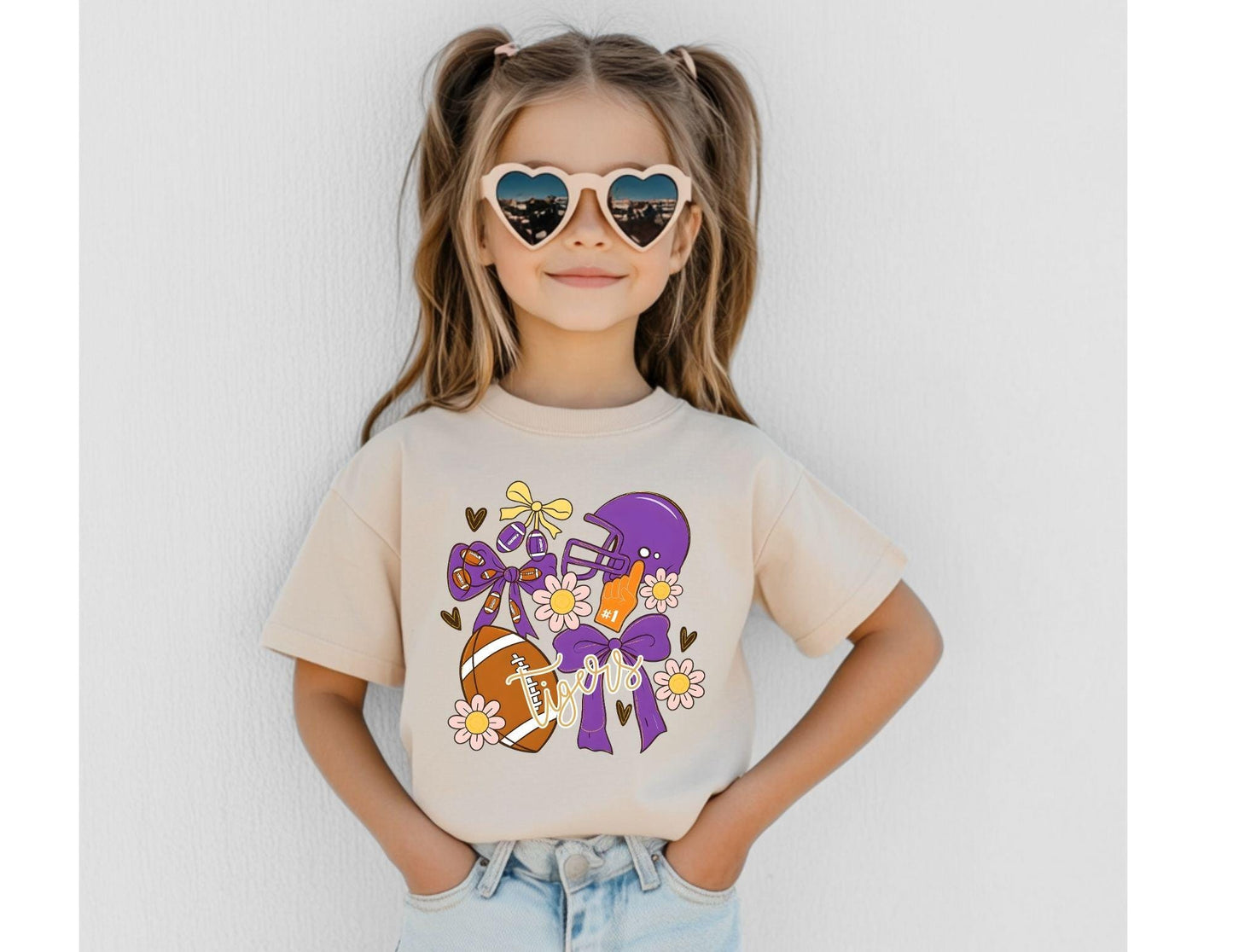 Kids Tiger Football Collage