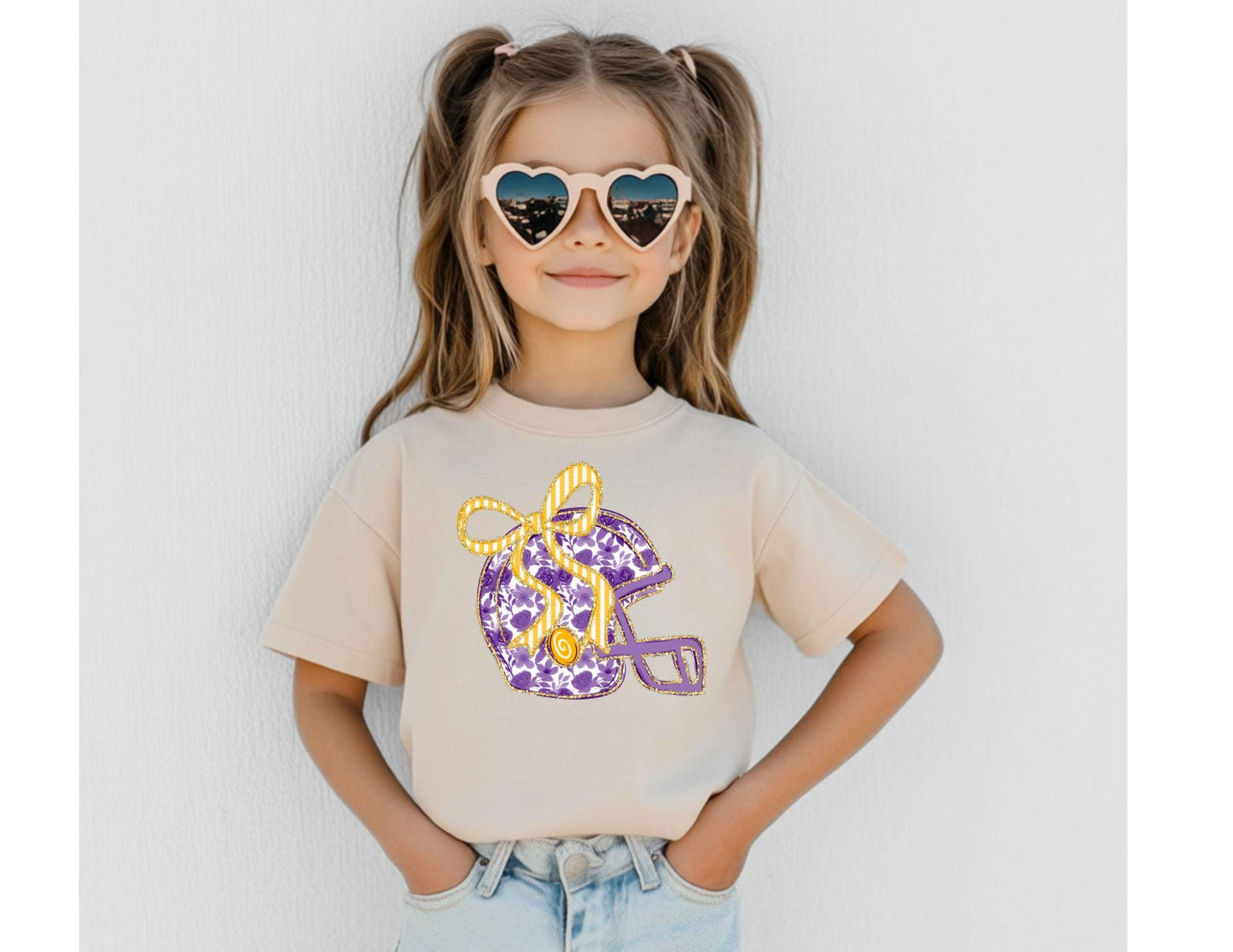 Purple and Gold Helmet