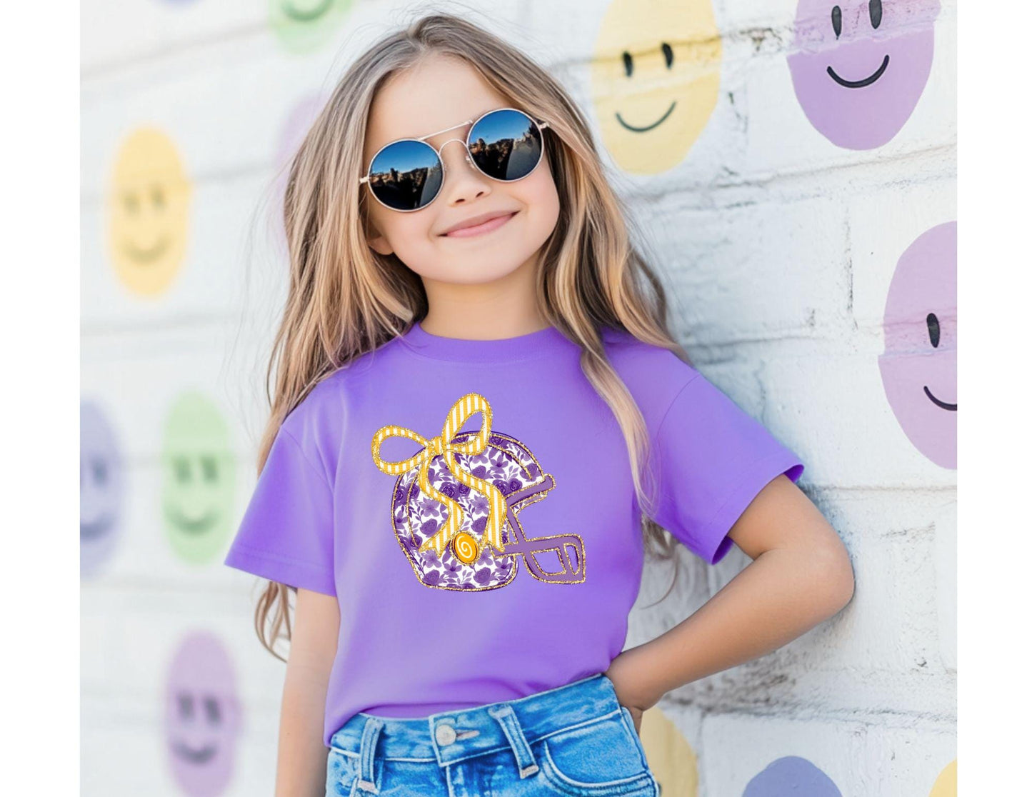 Purple and Gold Helmet