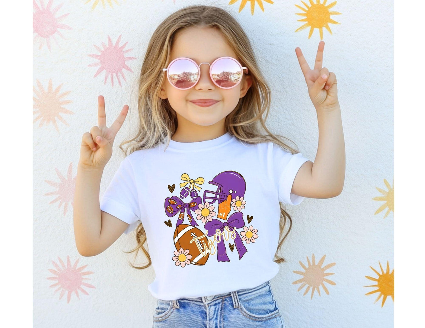 Kids Tiger Football Collage